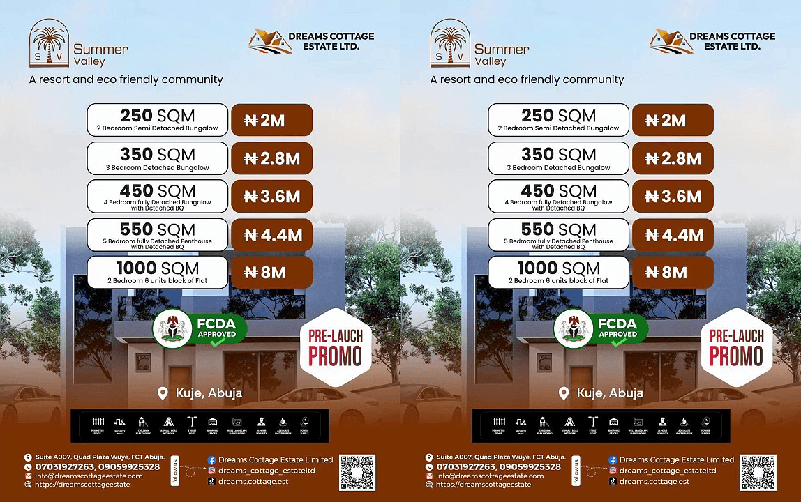 Own a Piece of Summer Valley Estate Kuje Abuja-land and plots for sale